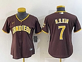 Youth San Diego Padres #7 Ha Seong Kim Brown Stitched Cool Base Nike Jersey,baseball caps,new era cap wholesale,wholesale hats